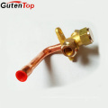 LinBo GutenTop 3/8 pouce Inlet 3Way Bend Flare Tube Split Service Valve pour climatiseur